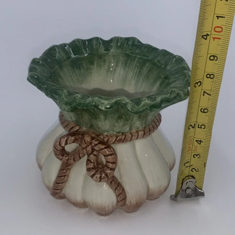 Fitz And Floyd Gardening Gourmet Collection Onion Votive Candleholder Rare EUC